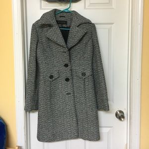 Black and white coat